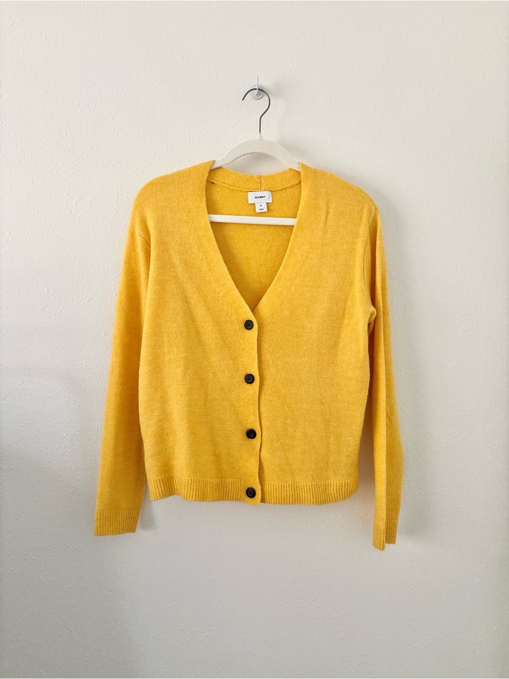 Old Navy Yellow Cropped Cardigan
